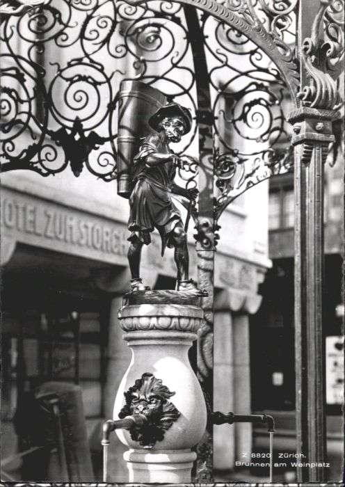 Zuerich runnen Weinplatz