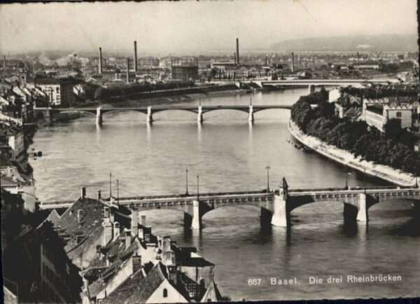 Basel BS Basel Drei Rheinbrücken