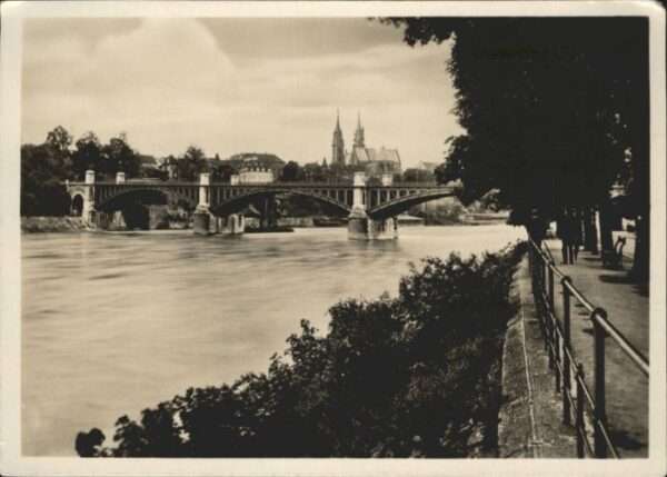 Basel BS Basel Wettsteinbrücke Münster x