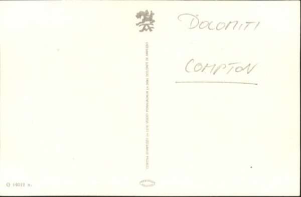 Compton E. H. Compton [Handschriftlich] Dolomiti – Bild 2