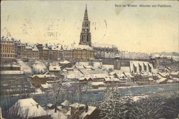 Bern BE Bern Münster Plattform Winter