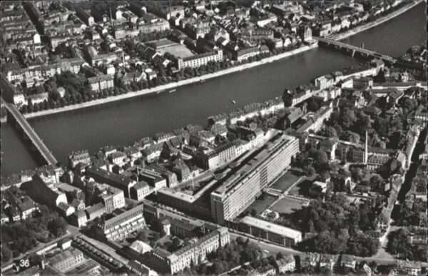 Basel BS Basel Fliegeraufnahme Bürgerspital Joha