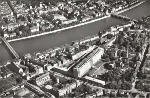 Basel BS Basel Fliegeraufnahme Bürgerspital Joha