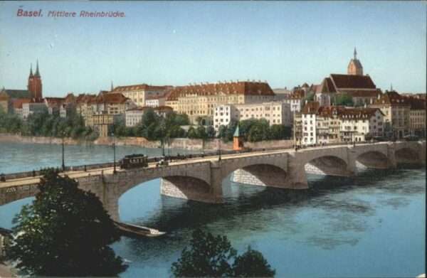 Basel BS Basel Mittlere Rheinbrücke Strassenbahn