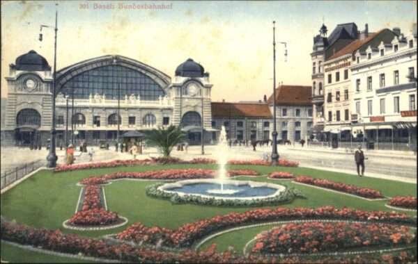 Basel BS Basel Bundesbahnhof Brunnen