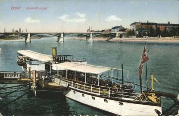 Basel BS Basel Rheindampfer Brücke