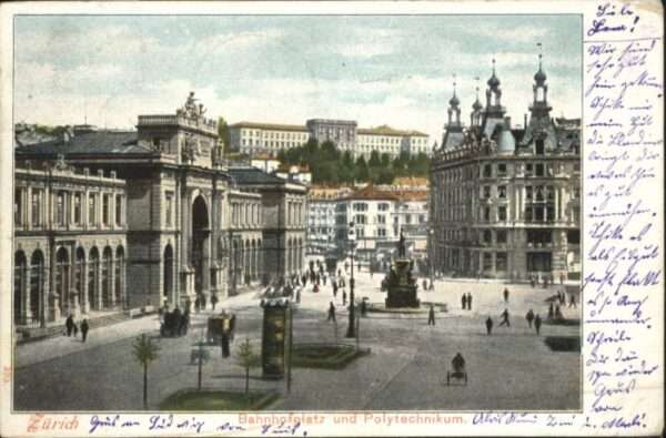 Zuerich ahnhofplatz Polytechnikum