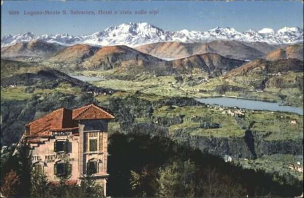 Lugano TI Lugano Monte S Salvatore Hotel vista su
