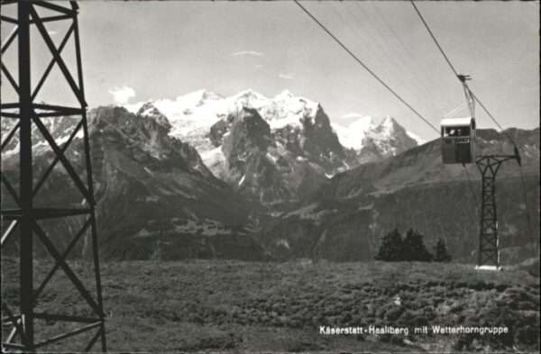 Hasliberg Käserstatt Wetterhorngruppe Seilbahn