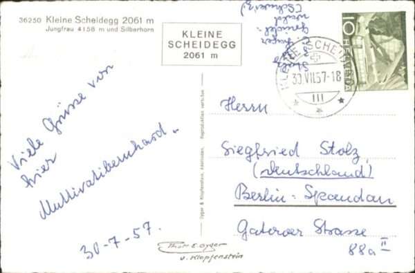 Kleine Scheidegg Interlaken Kleine_Scheidegg Jungfrau Silberhorn – Bild 2