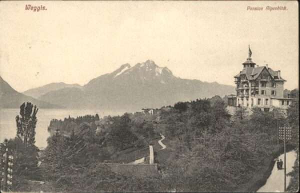 Weggis Vierwaldstaettersee Weggis Pension Alpenblick