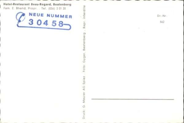 Beatenberg Hotel Restaurant Beau Regard – Bild 2