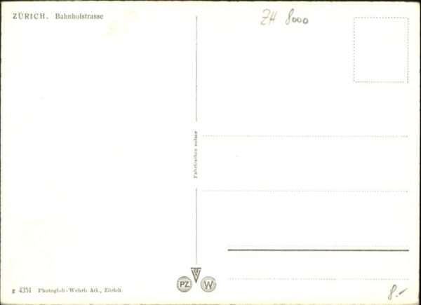 Zuerich ahnhofstrasse Strassenbahn – Bild 2