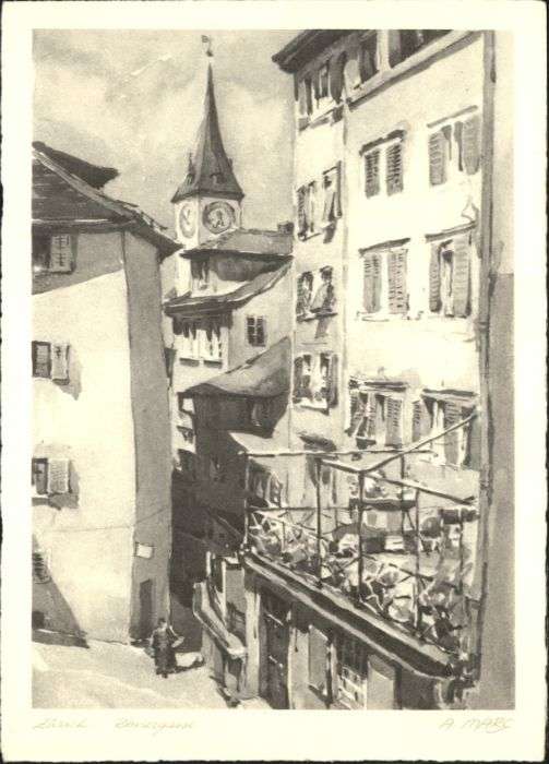 Zuerich ömergasse Künstler A Mars *