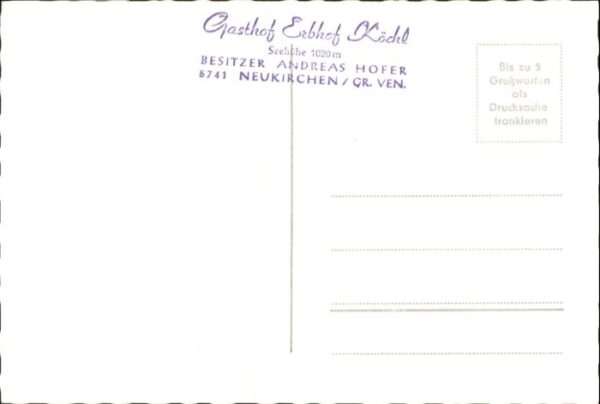Neukirchen Grossvenediger Gasthof Erbhof Köchl – Bild 2