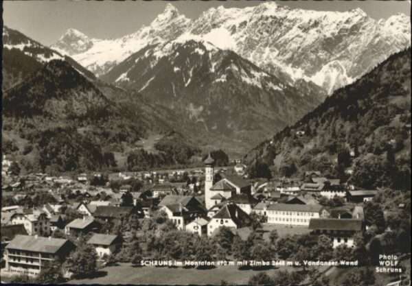 Schruns Vorarlberg Schruns Montafon Zimba Vandanser Wand
