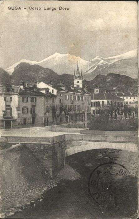 Susa Italia Susa Corso Lungo Dora Brücke