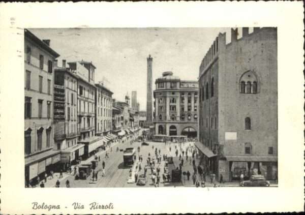 Bologna Via Rizzoli Strassenbahn