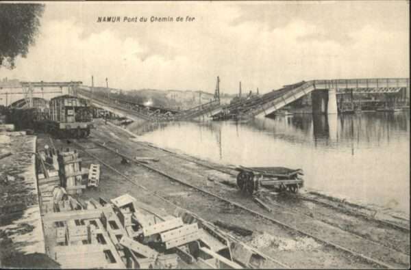 Namur Wallonie Namur Pont Chemin Fer Zerstörung Brücke