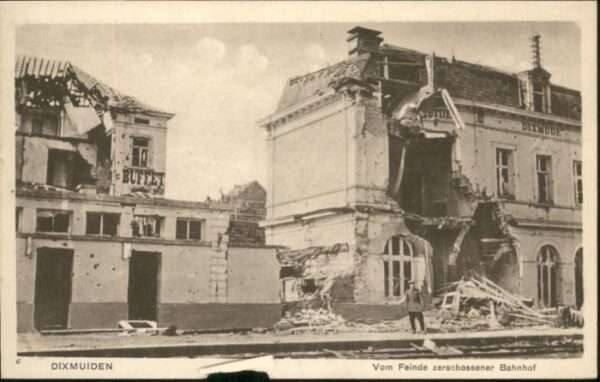Dixmuiden Bahnhof Zerstörung