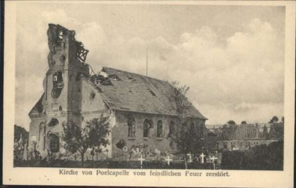 Poelcapelle Kirche Zerstörung