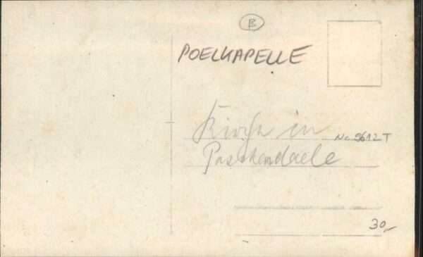 Paschendaele [handschriftlich] Kirche Zerstörung – Bild 2