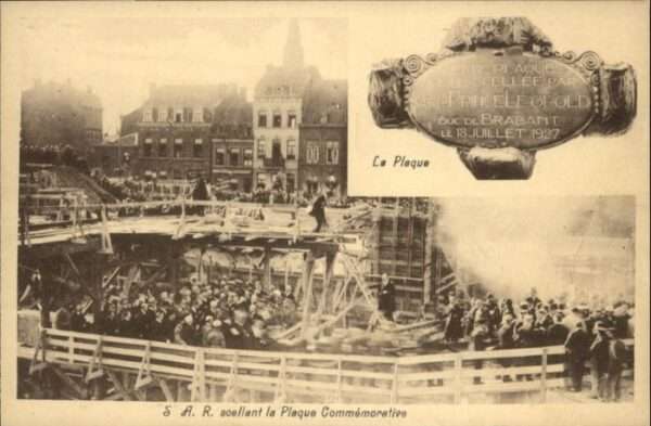 Liege Luettich Liege Exposition Plaque Prince Leopold