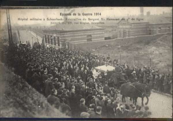 Schaerbeek Hopital Militaire Funerailles Sergent V