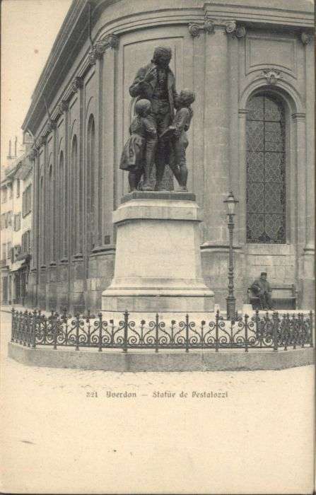 Yverdon VD Yverdon Statue Pestalozzi
