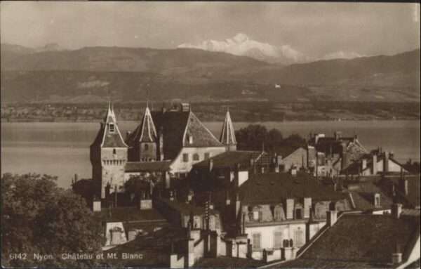Nyon VD Nyon Chaterau Mt Blanc