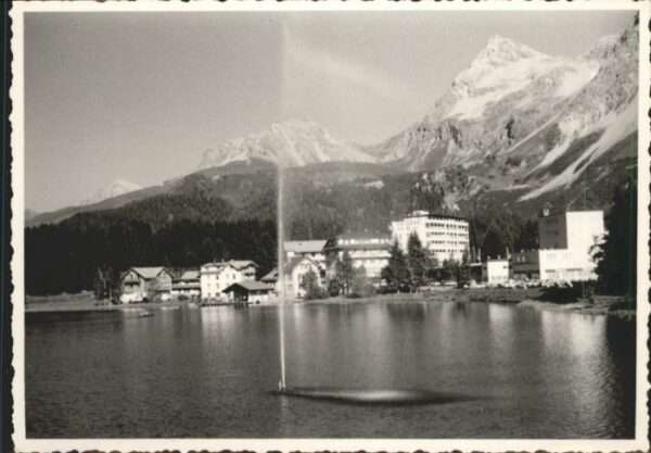 Arosa GR Arosa Obersee Springbrunnen Furkahorn [
