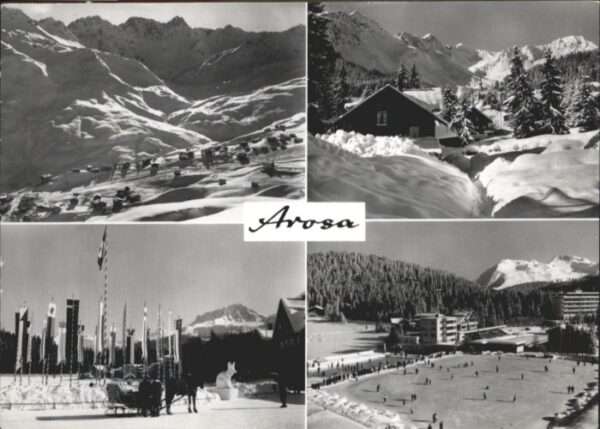 Arosa GR Arosa Pferdeschlitten Eisbahn