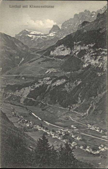 Linthal Glarus Linthal Klausenstrasse