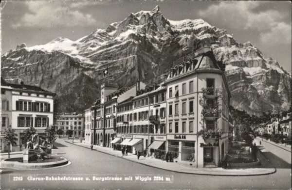 Glarus GL Glarus Bahnhofstrasse Burgstrasse Wiggi