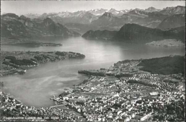 Luzern LU Luzern Fliegeraufnahme Alpen