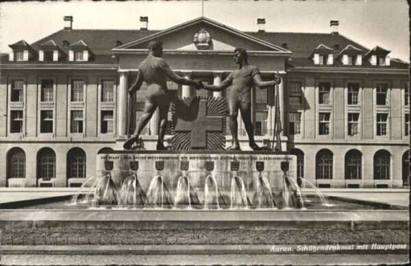 Aarau AG Aarau Schützendenkmal Hauptpost