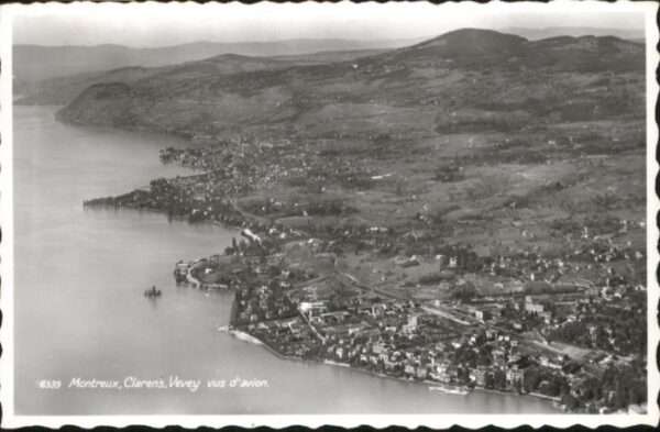 Montreux VD Montreux Clarens Vevey Fliegeraufnahme