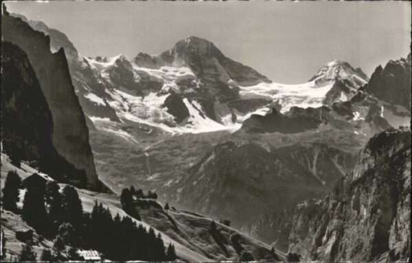 Wengen  BE Wengen Staubbachbänkli Breithorn Tschin