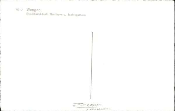 Wengen  BE Wengen Staubbachbänkli Breithorn Tschin – Bild 2