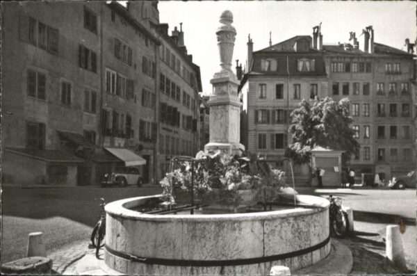 Geneve GE Geneve la fontaine du Bourg de Four
