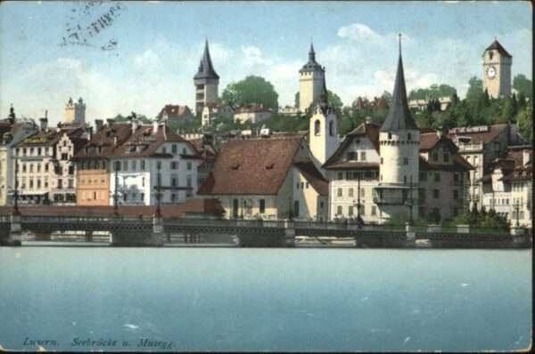 Luzern LU Luzern Seebrücke Musegg