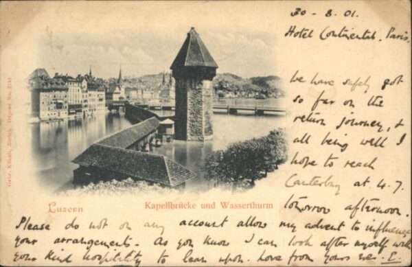 Luzern LU Luzern Kapellbrücke Wasserturm