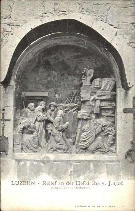 Luzern LU Luzern Relief an der Hofkirche