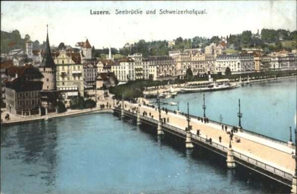 Luzern LU Luzern Seebrücke Schweizerhofquai