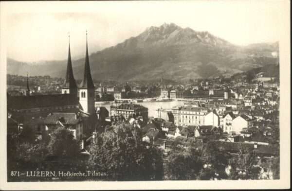 Luzern LU Luzern Hofkirche Pilatus