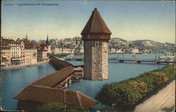 Luzern LU Luzern Kapellbrücke Wasserturm