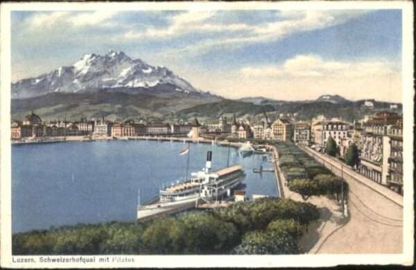 Luzern LU Luzern Schweizerquai Pilatus Schiff