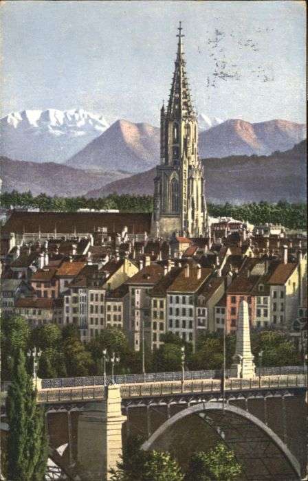 Bern BE Bern Münster Alpen Brücke x