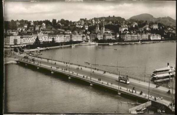 Luzern LU Luzern Seebrücke Strassenbahn Schiff