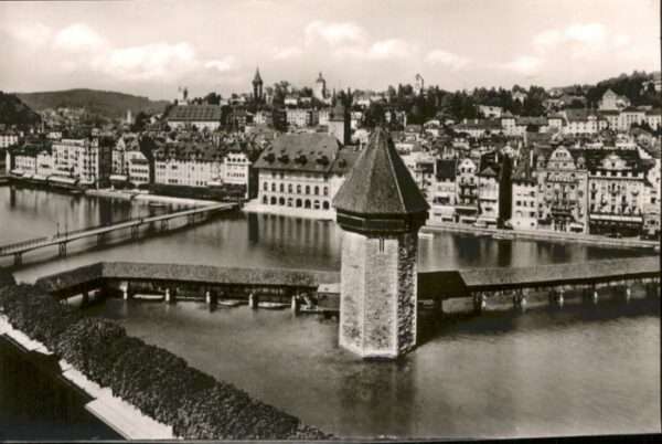 Luzern LU Luzern Kapellbrücke Wasserturm